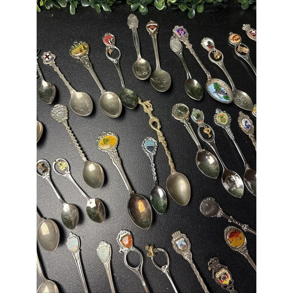 Vintage Souvenir Spoons Lot Of 70+ Collectible